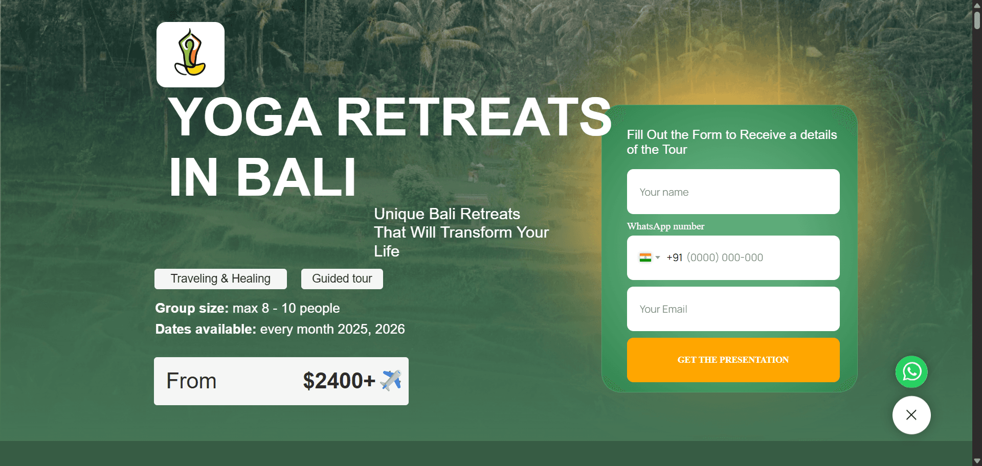 Bali Yoga Tour